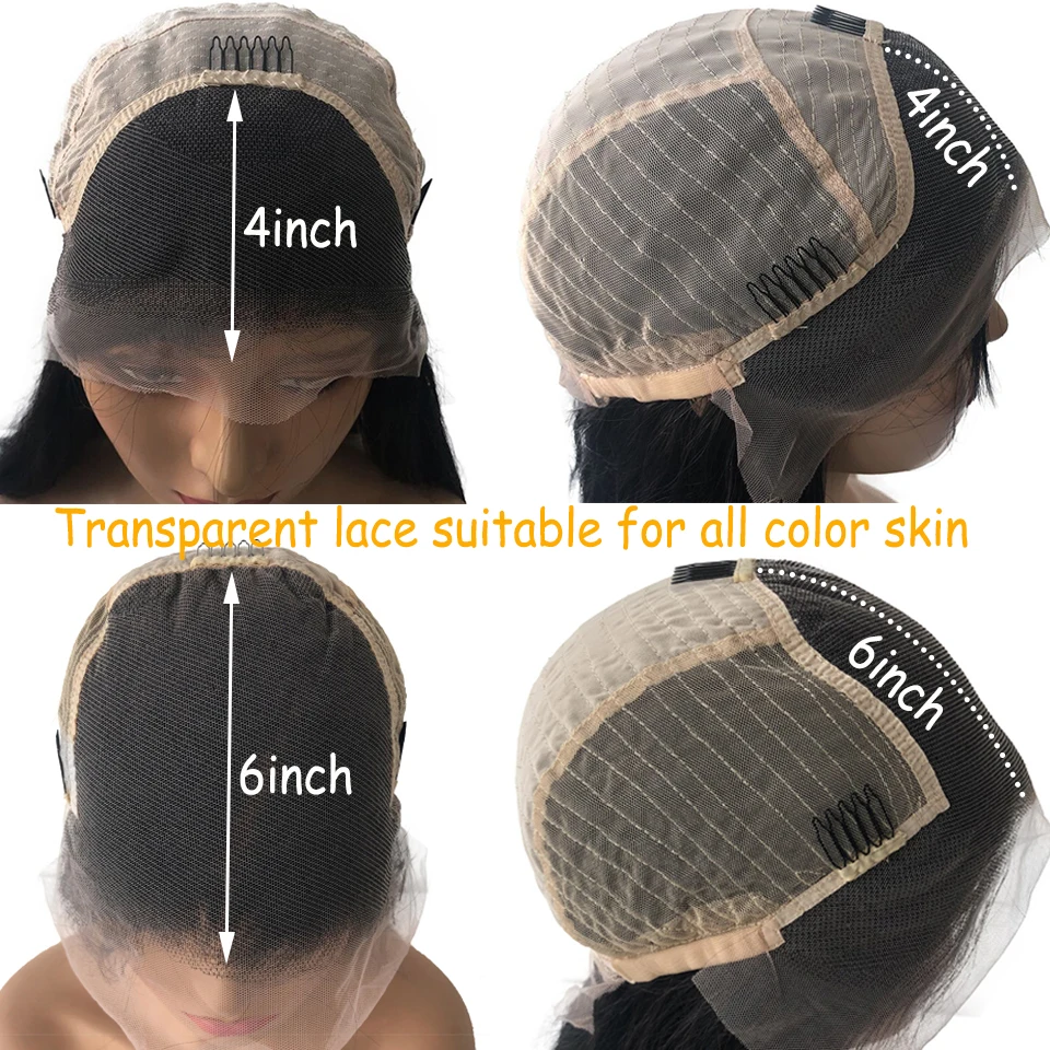 13X6 Синтетические волосы на кружеве парики из натуральных волос кружевной основе