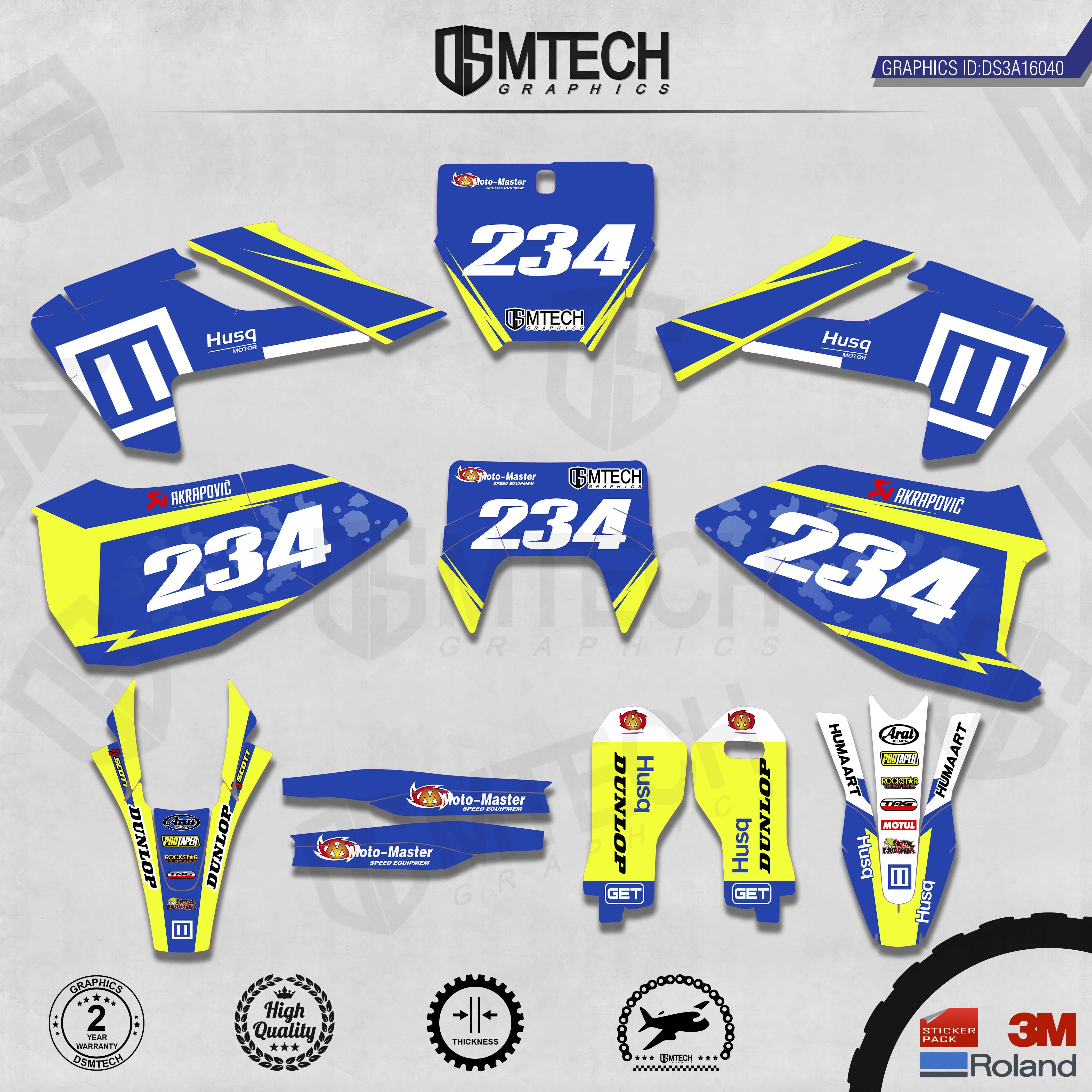 DSMTECH графика команды на заказ Фоны наклейки 3m для TC FC TX FX FS 2016 2018 TE FE 2017 2019