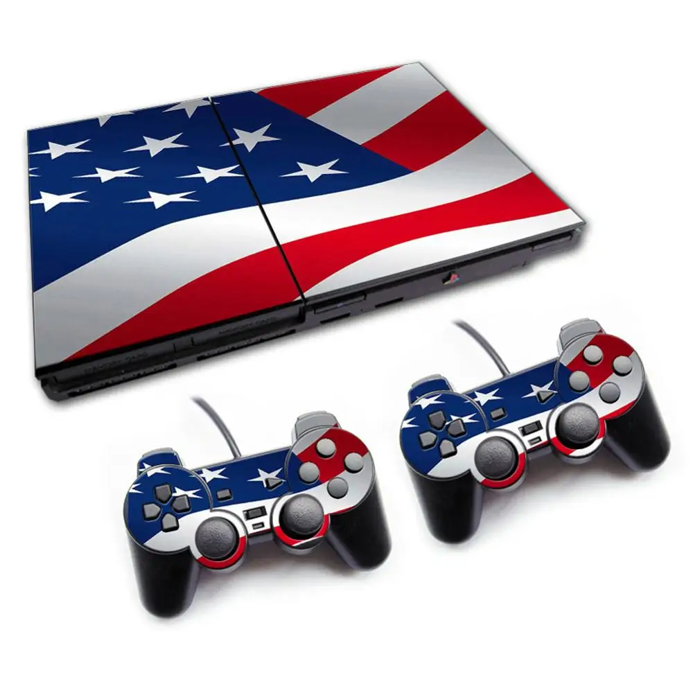 Наклейки для консоли PS2 70000 и контроллеров наклейки виниловые кожи ps2|Наклейки| |