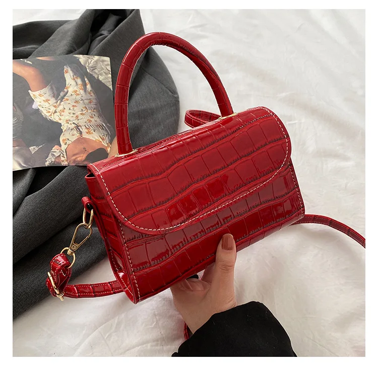 

Women's Designer Luxury Handbag 2021 Fashion Pu Leather Women Handbags Crocodile Pattern Shoulder Messenger Bag Bolsa Feminina