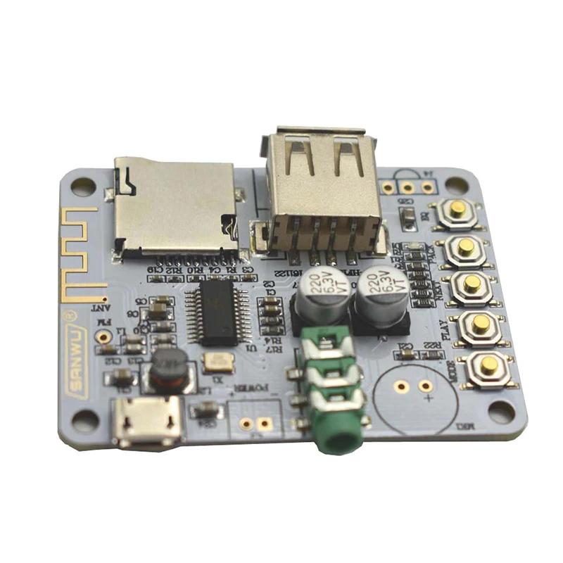 HF182 стерео Bluetooth V2.1 плата цифрового усилителя с USB слотом для TF карты