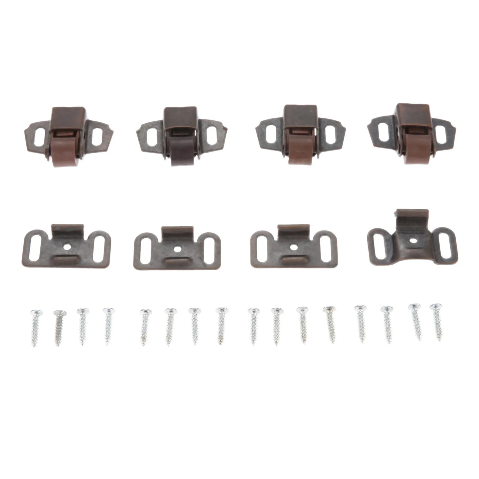DRELD 4pc Cabinet Door Stopper Spring Touch Latch Ball Roller Catches Wardrobe Stoppers Damper Buffer Furniture Hardware 31*37mm |
