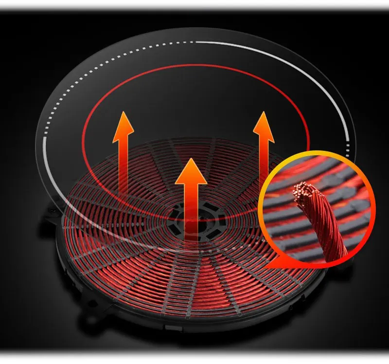 

Induction Cooker 5000w high power commercial plane electromagnetic frying furnace 5KW explosion fry furnace flat soup stove