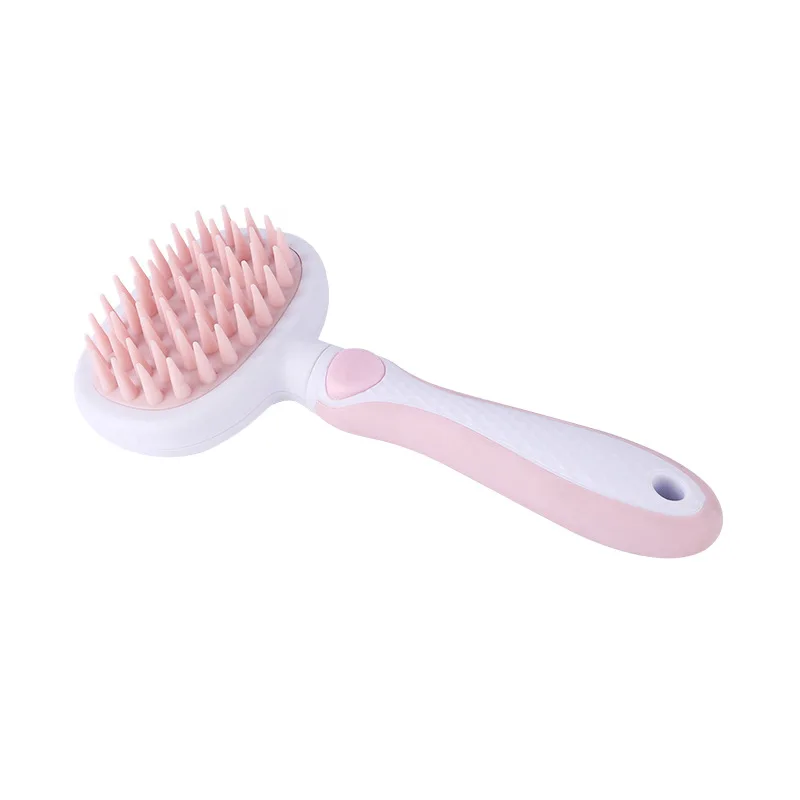 

Dog Self Cleaning Brush Pets Cat Brush with Massage Silicone Soft Teeth Pet Comb Dog Hair Removal Comb Dogs Grooming Brush PT020
