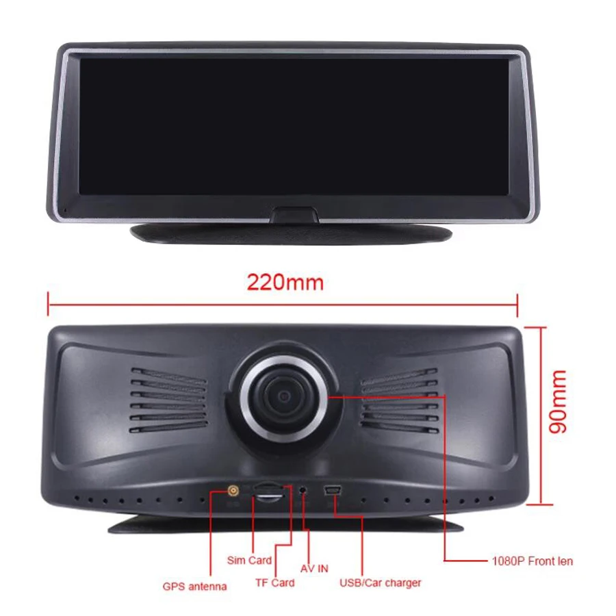 Maiyue star 8 дюймов ADAS 4G Android автомобильный видеорегистратор DVR gps навигация 1080P двойной объектив WiFi ночное видение автомобильный видеорегистратор