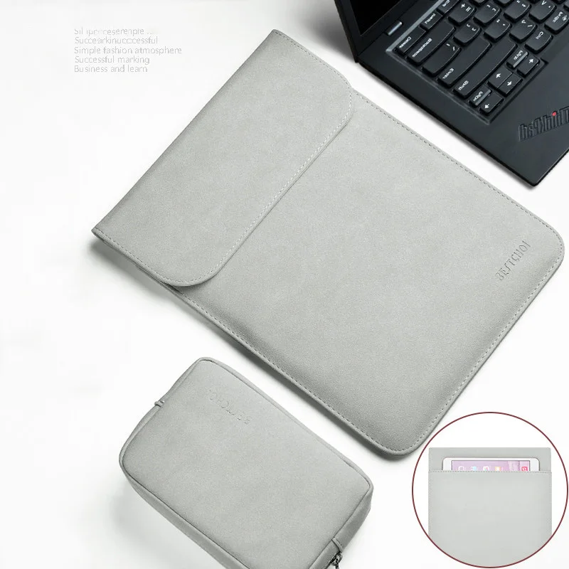 Light gray sets 2 Мужская сумка для ноутбука HUAWEI honor magicbook 14 pro Сумка для ноутбука matebook 13 14 E чехол для ноутбука matebook x pro 1" 15" - Цвет: Light gray sets 2
