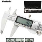 Штангенциркуль цифровой из нержавеющей стали, 150 мм, 6 дюймов, металлический штангенциркуль