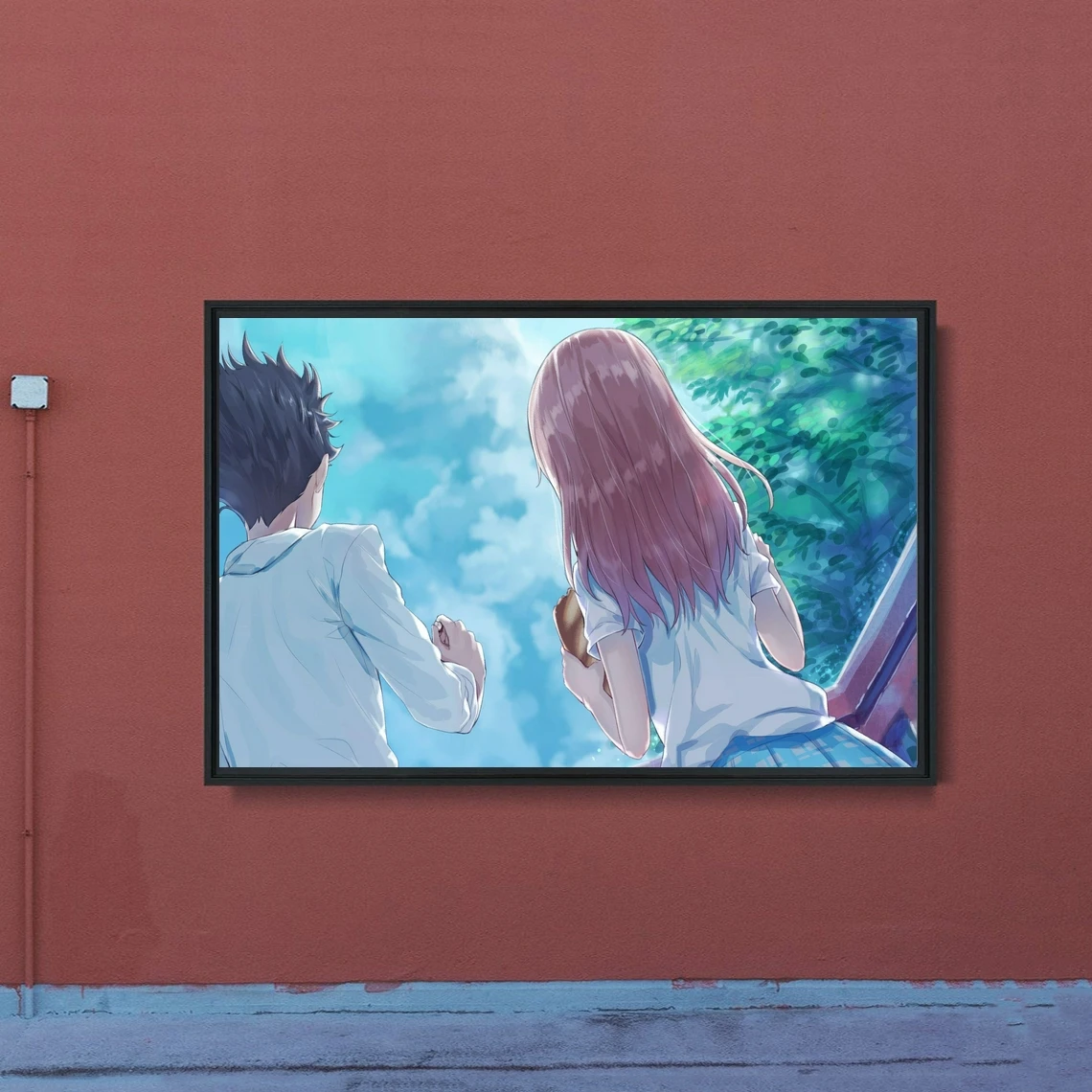 

A Silent Voice Anime Poster Japanese Cartoon Tv Series Canvas Poster Print Art Decoration Home Wall Painting (No Frame)