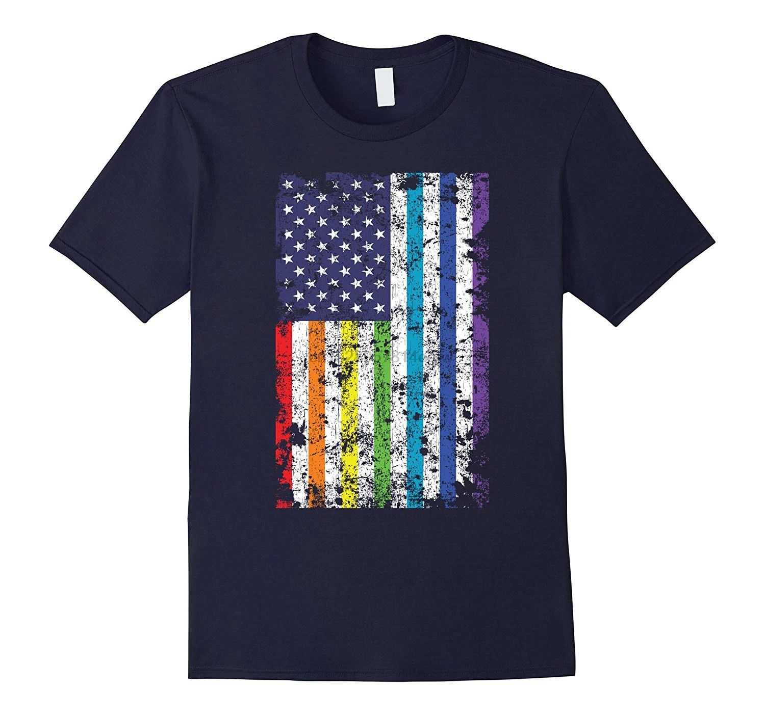 Мужская футболка ЛГБТ Американский гей Флаг Гордости Футболка love LBGT LBGTQ RT женские