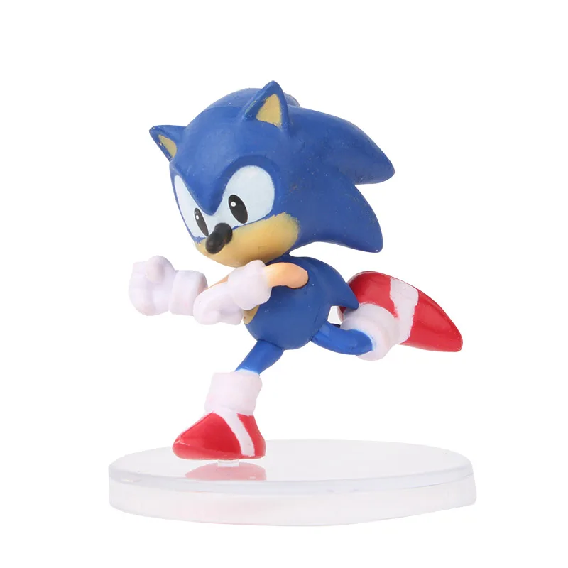 7 шт./компл. Милая экшн-фигурка Ежика SONIC модель детской одежды игрушки подарки |