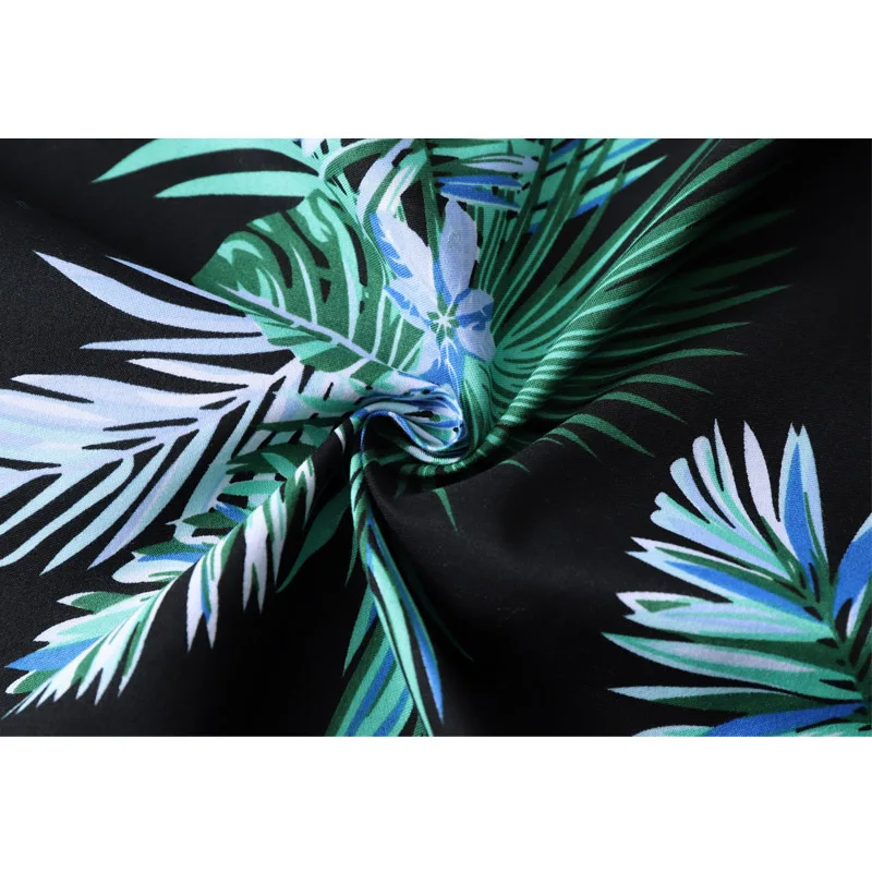 45кг-120кг Новая летняя модная удобная рубашка с короткими рукавами и принтом