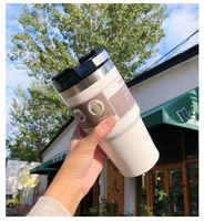 double layer car car tumbler 20oz30oz stainless steel with straw to keep low temperature vacuum insulation travel accompanying