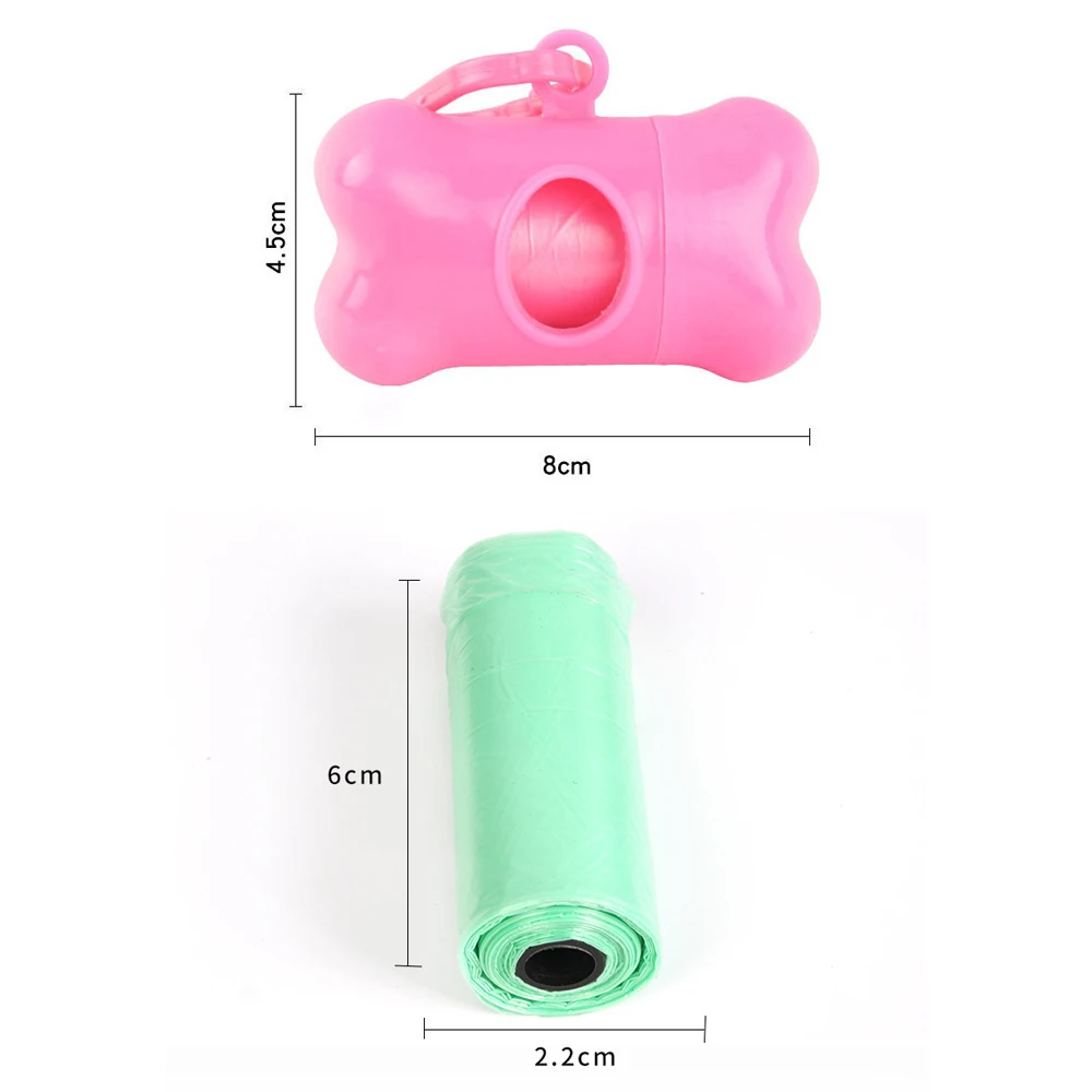 

Puppy Dog Poop Scooper Bags Dispenser Garbage Bag Set Poop Collector Holder Portable Pet Dog Pooper Scooper Pets Supplies