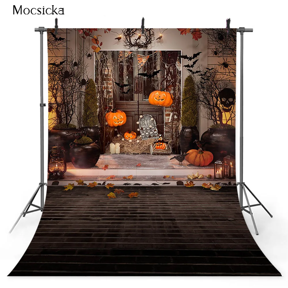 Хэллоуин фон Паук Паутина черные кружева пауки фото студийная Тыква