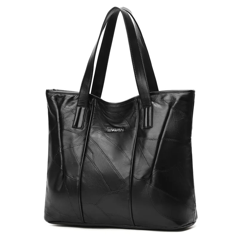 Сумка тоут женская из натуральной овечьей кожи повседневный саквояж в стиле