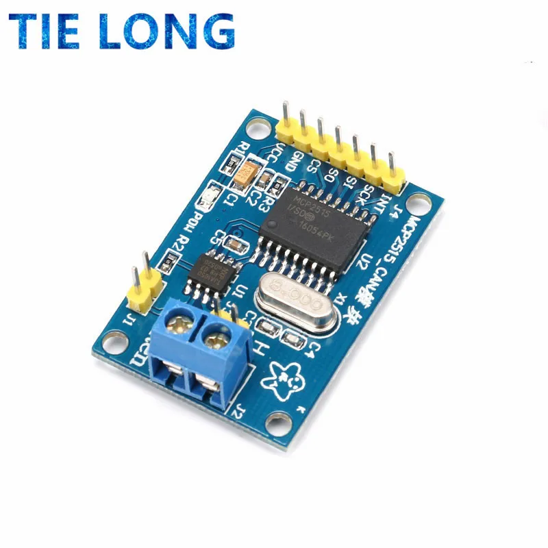 TIELONG MCP2515 CAN-шина Модульная плата TJA1050 приемник SPI для 51 MCU контроллер рычага Новинка
