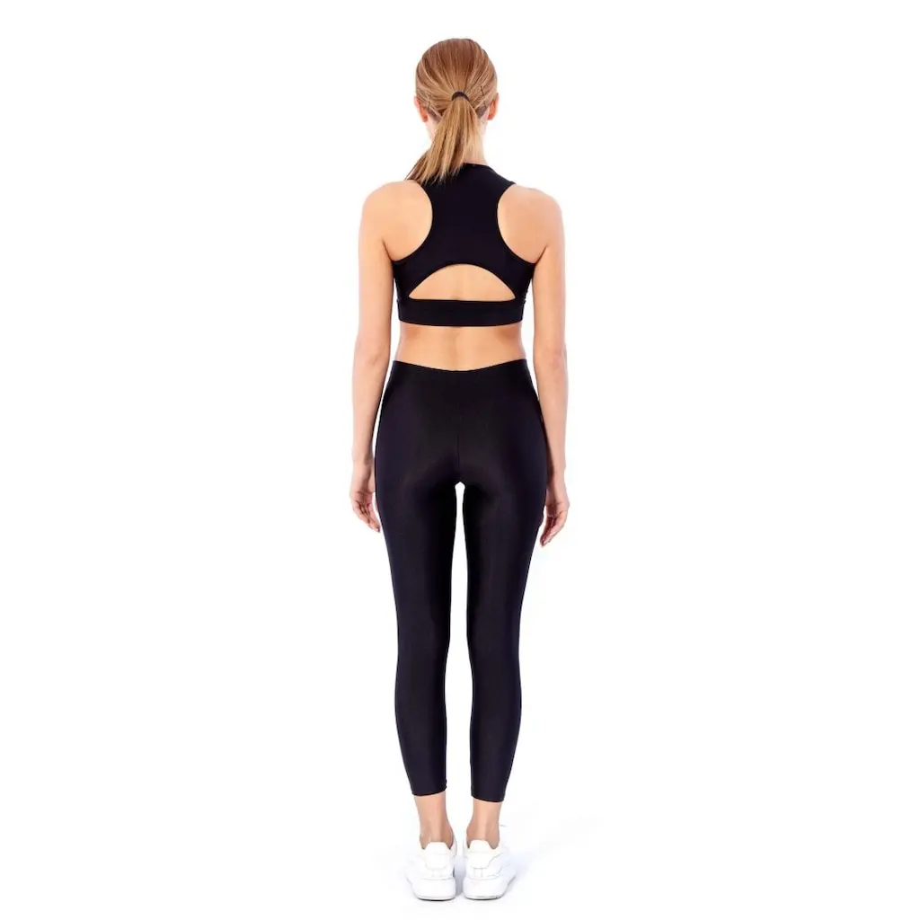 L-01 Black Shiny Leggings