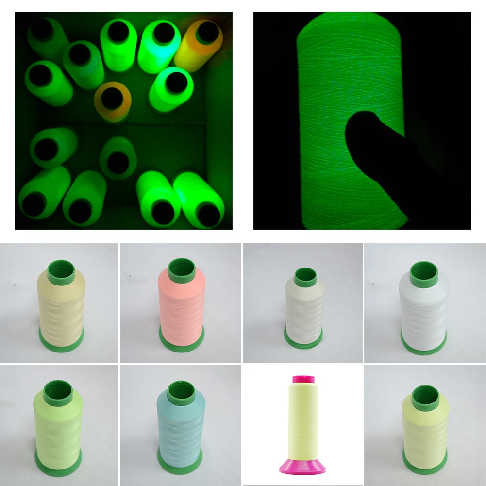 1000 Yards Luminous Glow In The Dark Cross Stitch Embroidery Thread DIY Handmade Embroidery Sewing Thread