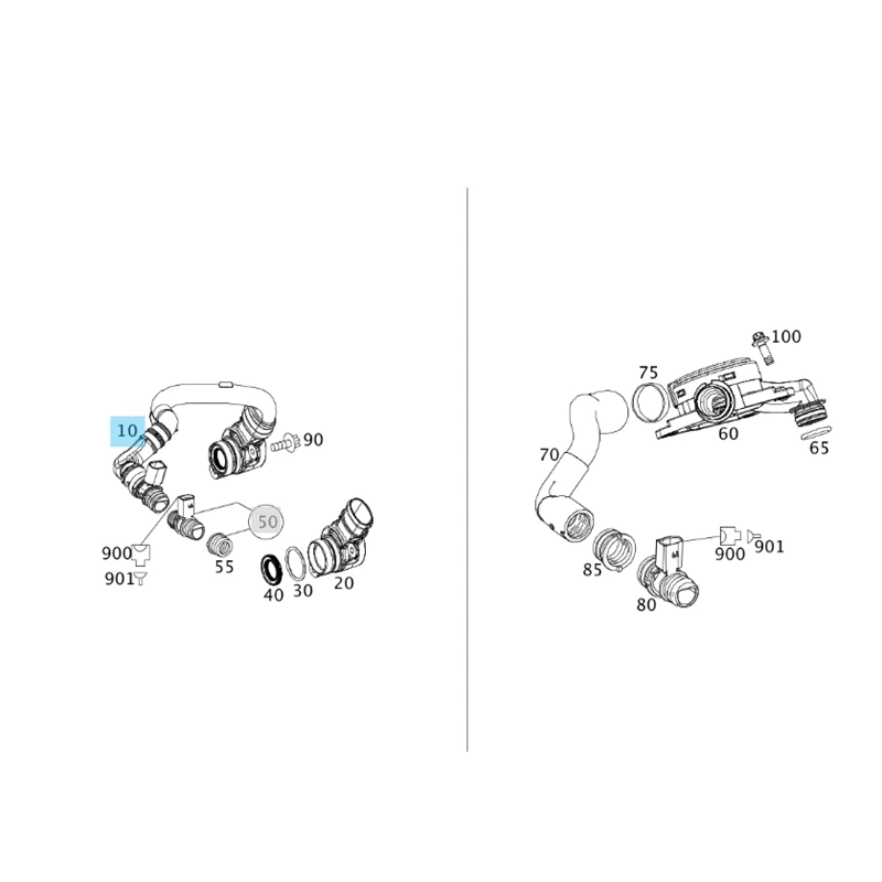 Давление Управление Сапун выпускной клапан для Mercedes-Benz W251 R300 W212 W164 W204 W447 X166 GL350 |