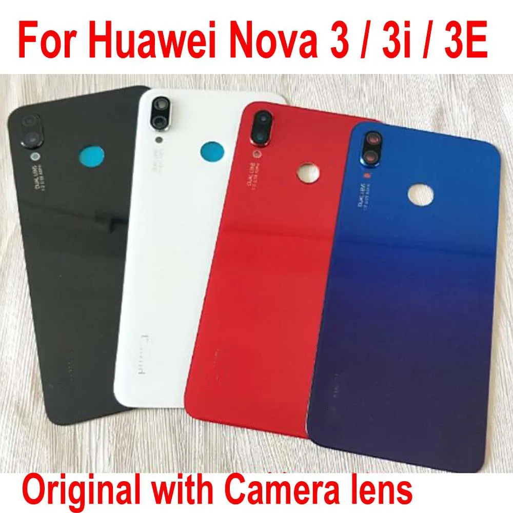 Оригинальный Лучший чехол для Huawei Nova 3 3i 3E со стеклянной задней батареей задняя