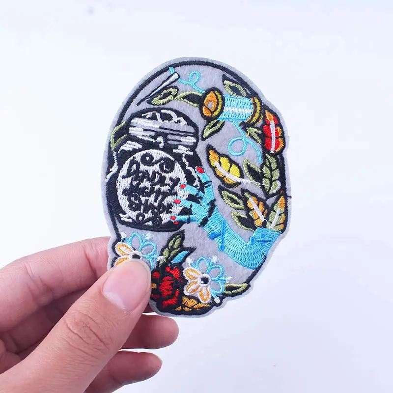 Горы вышивка волна кактус гладить на патчи для одежды Бесплатная доставка защита