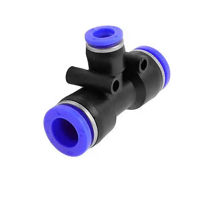 Пневматический 12 мм до 8 нажимной соединитель тройник в форме быстрого крепления