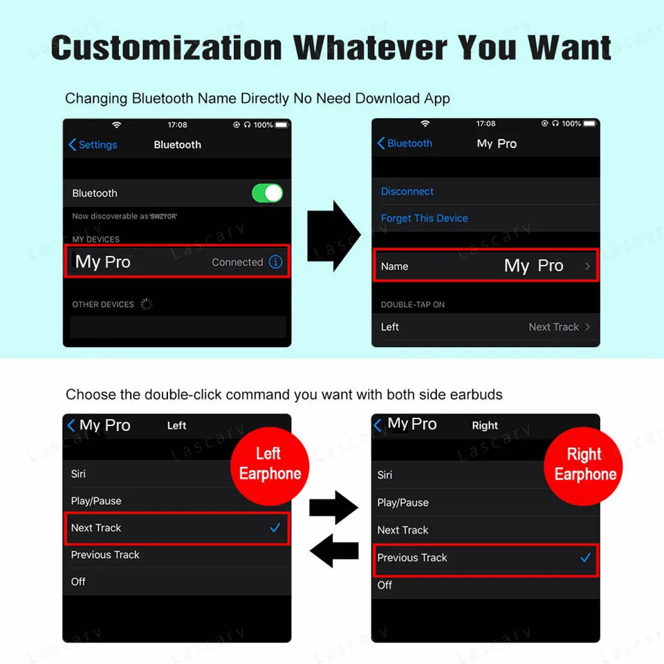 i90000 Plus TWS Wireless Bluetooth 5.0 Earphone Smart Sensor 10D Super Bass Earbuds Rename Headphones Pk i9000 Pro i10 i500 | Электроника