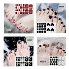 1 лист, новые корейские наклейки для ногтей с пальцами ног