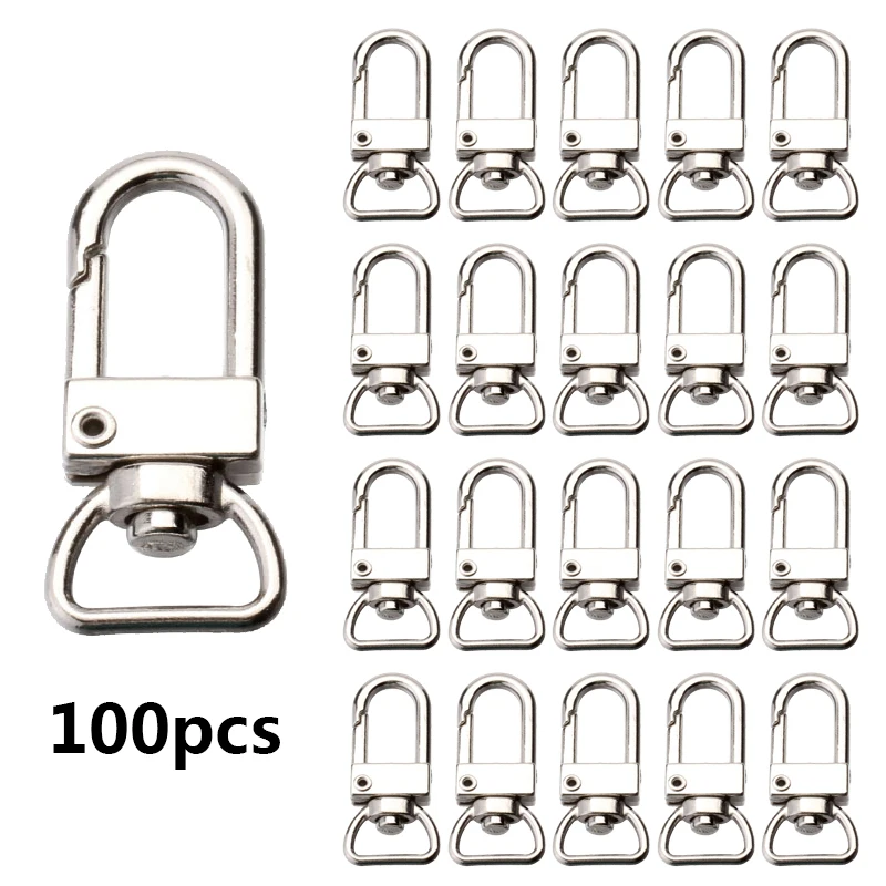 

PARETO 31.5mm Small Swivel Snap Hook Key Rings 100Pcs PBS18YS05-11