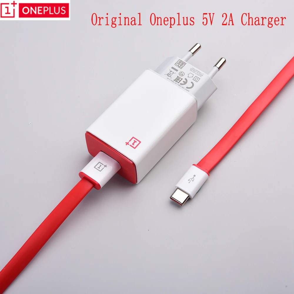 Оригинальный адаптер питания One Plus 5V2A для быстрой зарядки настенная Быстрая