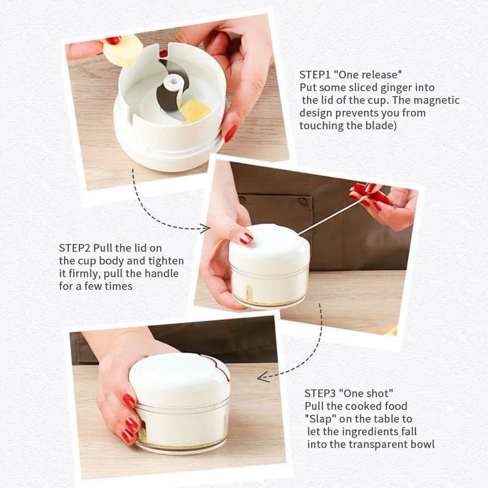 Кухня потянув ручной Еда веревку процессор Шредер CMeat измельчитель для лука и