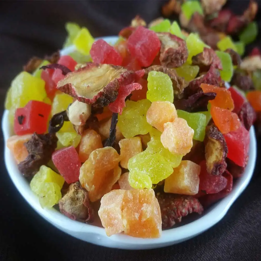 

Delicious Chinese Fruit Chinese Tea Health Care Assorted Blended Dried Slimming Loose Weight 500g