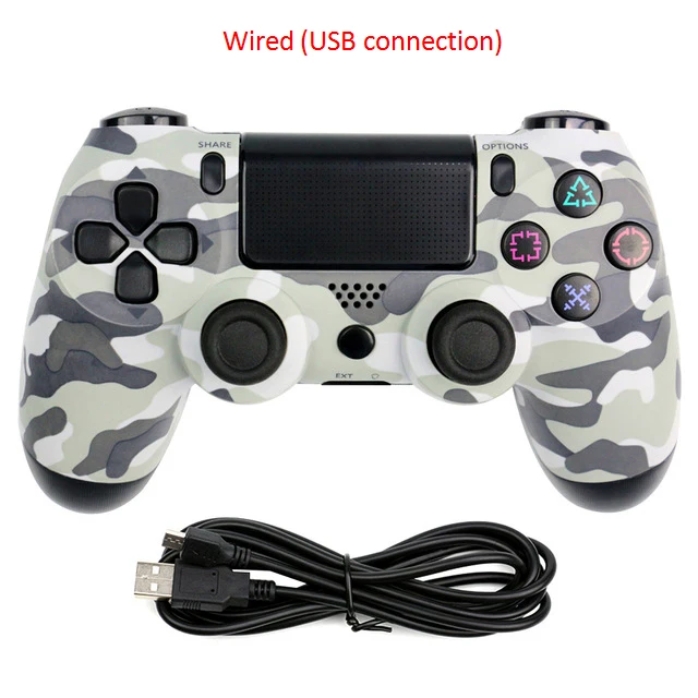Grey camouflage USB Проводная Игра PS4 контроллер геймпад для sony Playstation PS4 для Dualshock Вибрационный джойстик геймпады для Play Station 4 - Цвет: Grey camouflage