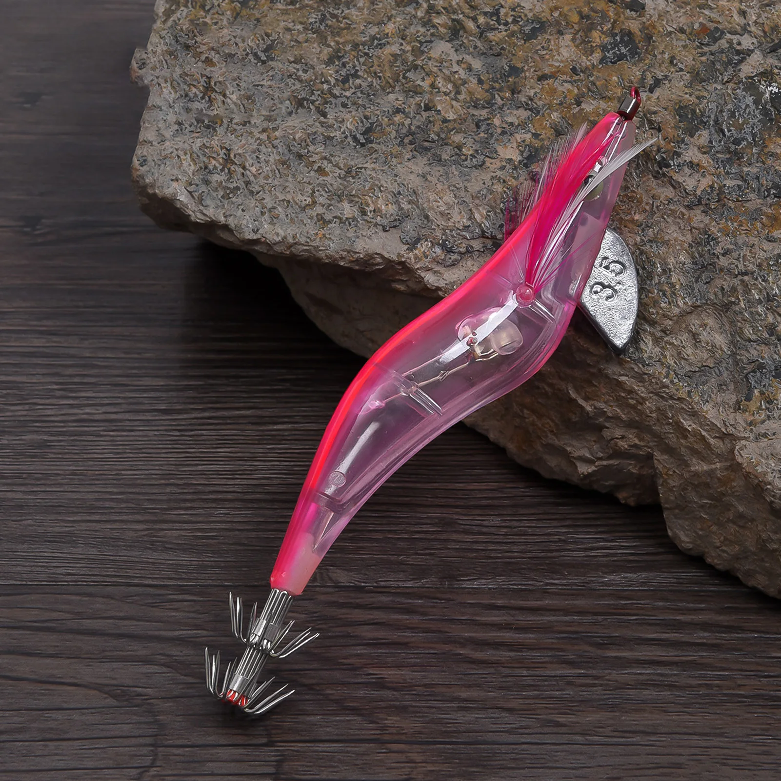 Светодиодсветодиодный приманка для рыбалки с креветками 1 шт. светящийся джиг