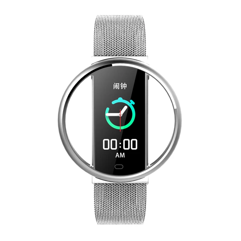 Mesh-Silver MELANDA Новые Bluetooth умные часы для мужчин и женщин Роскошные умные часы водонепроницаемые напоминания о звонках Шагомер монитор сердечного ритма часы - Цвет: Mesh-Silver