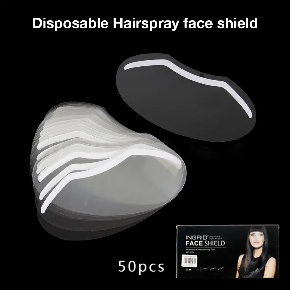 50 шт. прозрачные наклейки на челку для парикмахерской одноразовые средства