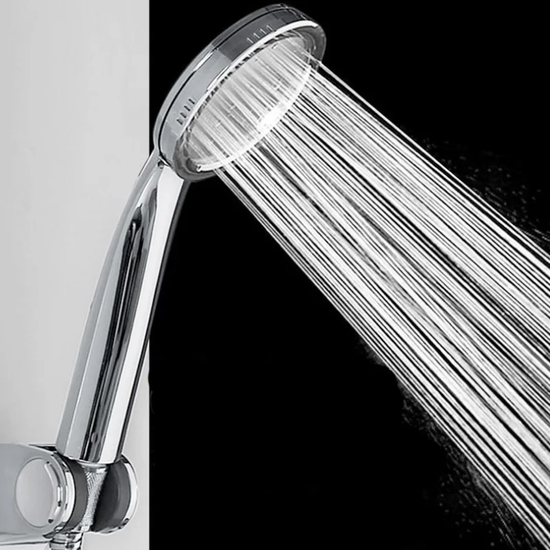 ABS Shower Head Супер напорная водосберегающая душевая головка для ванной, душевая головка с ручным нажатием, одиночная насадка для ванны, душевая головка s - Цвет: ABS Shower Head