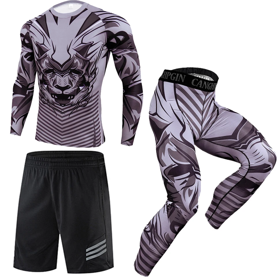 Футболка Rushguard для мужчин одежда ММА Мужская джиу джитсу шорты кикбоксинга бега