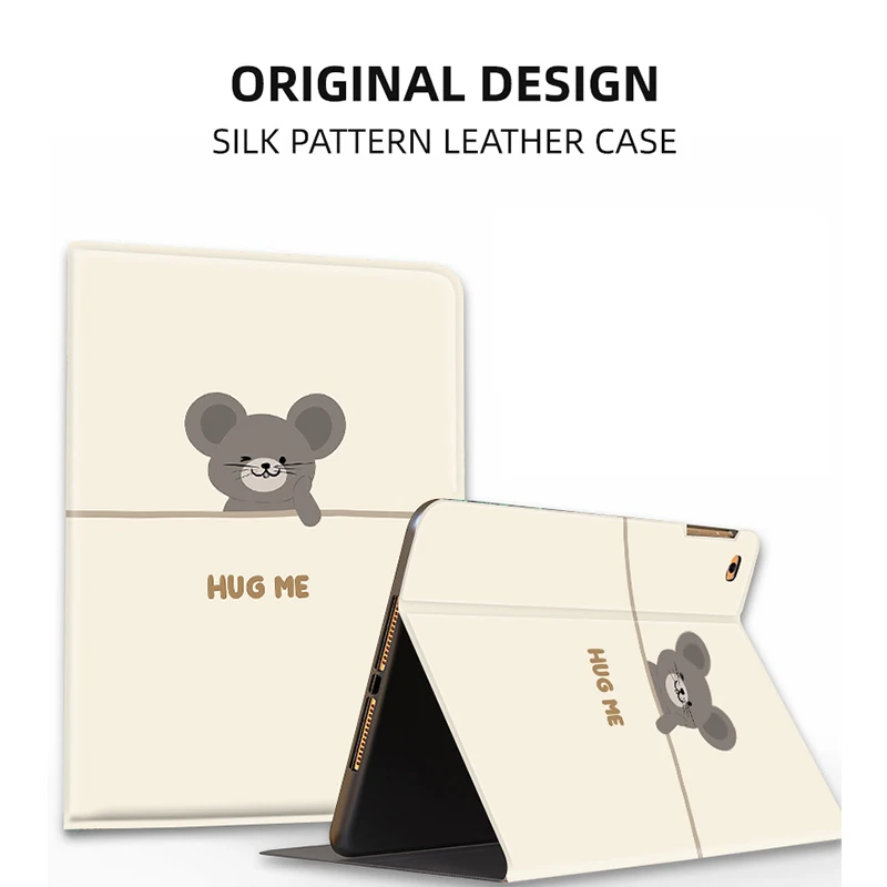 

Чехол-накладка для Ipad 3, Air 2, 1 Mini, 5, 4, 2018 дюйма, Ipad Pro 11, чехол с длинным ухом кролика и обнимающим меня медведем для Ipad Pro 11, чехол, складной чехол