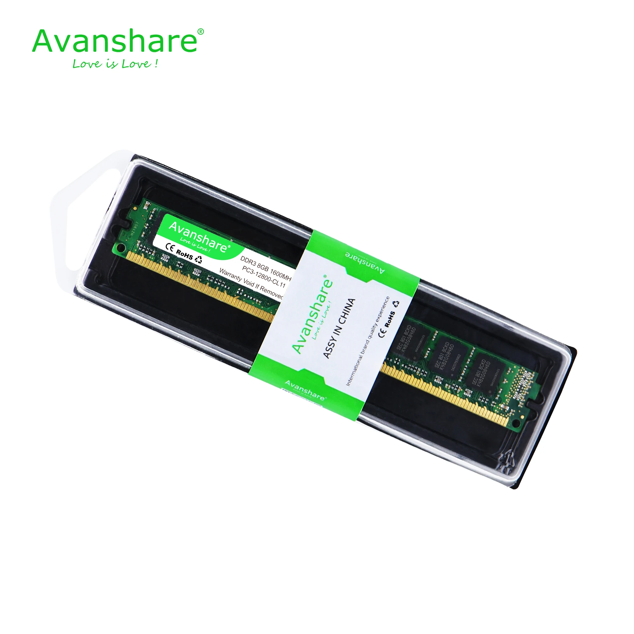Оперативная память Avanshare DDR3 8 Гб 1600 МГц 240pin 1,5 в 4 ГБ 8 ГБ для настольного компьютера