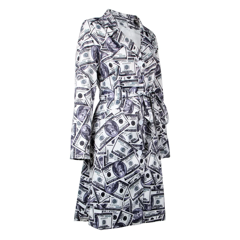 Женское платье Тренч в стиле Ким Кардашьян платья средней длины с длинным