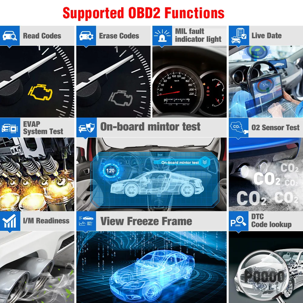 Диагностический сканер LAUNCH X431 CRP123 OBD2 EOBD автомобильный диагностический