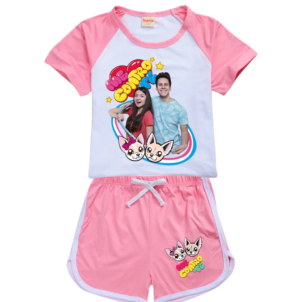 

Kids Clothes Suits Summer Children T Shirts And Short Toddler Girls Sets Top+shorts 2pcs Sets Casual Baby Sports Suit #656