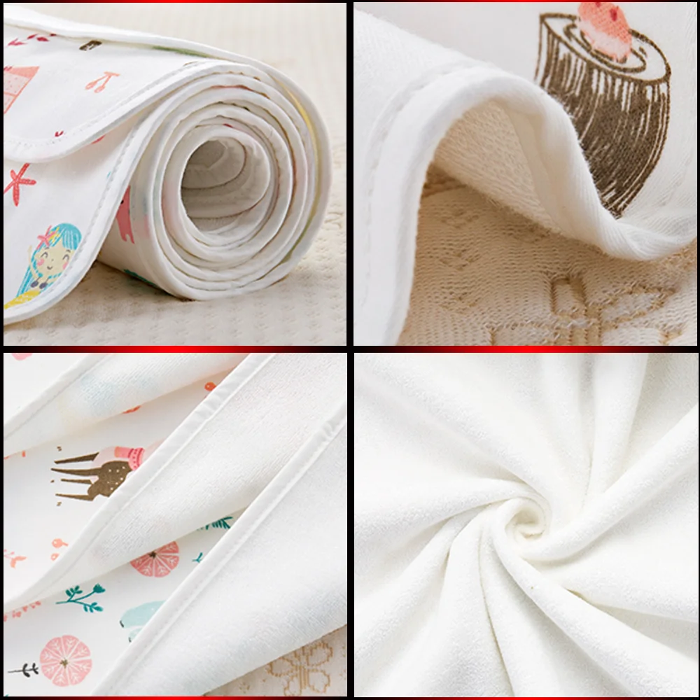 

Reusable Baby Changing Mats Cover Children Diaper Mattress Diaper for Newborn Cotten Waterproof Changing Pats Flool Play Mat