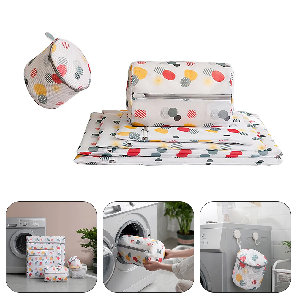 

6pcs/Lot Washing Home Use Mesh Clothing Underwear Organizer Washing Bag Useful Mesh Net Bra Wash Bag Zipper Laundry Bag Set