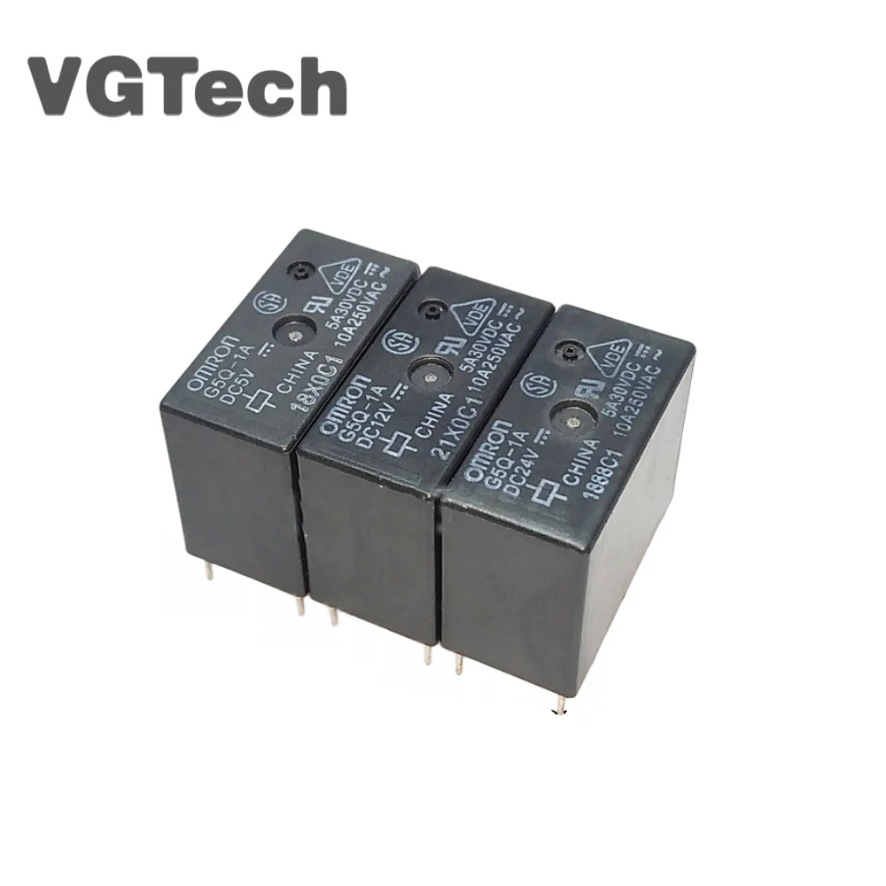 

Реле DIP4 G5Q-1A- DC5V DC12V DC24V 5V 12V 24V 10A, 2 шт.