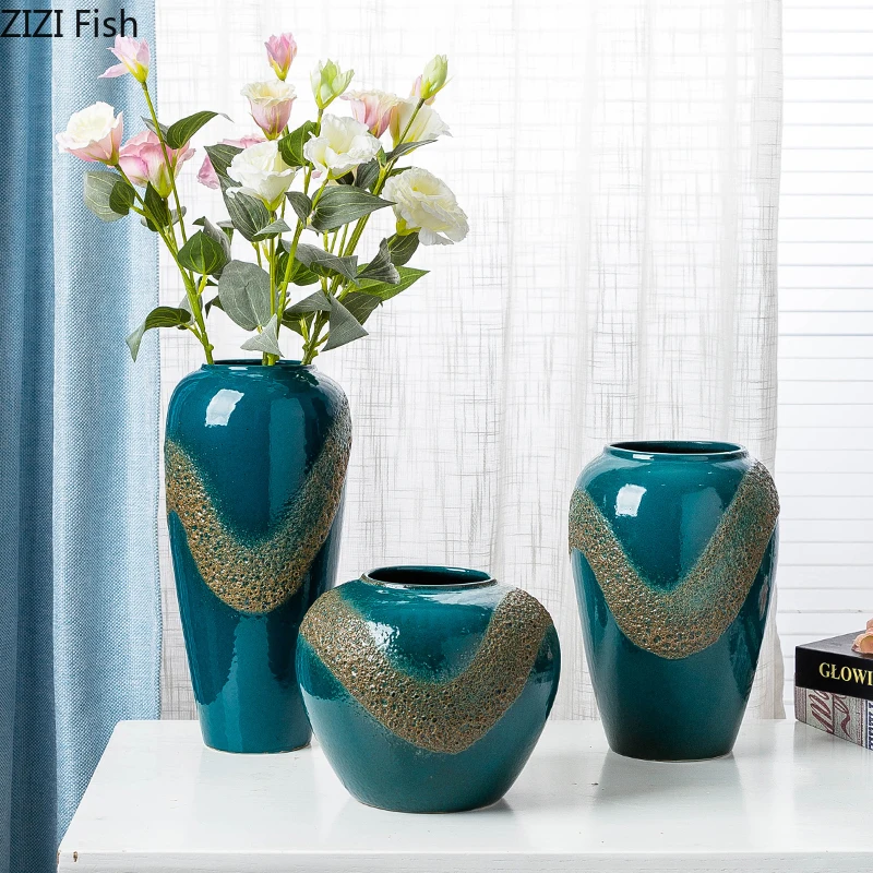 Глиняный горшок в скандинавском стиле креативная ваза ретро аксессуары для