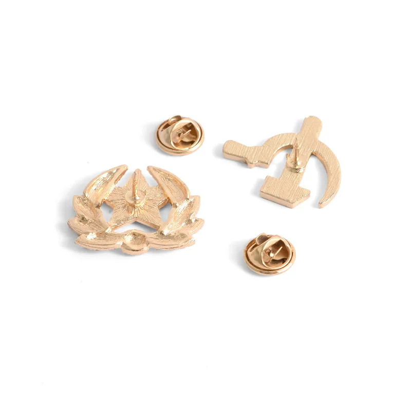 Брошь в виде серпа молотка звезды СССР советская брошь на сумку одежду рюкзак