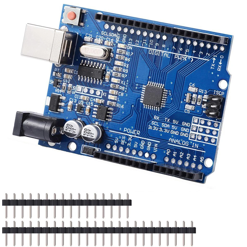 Чип I2C IIC UNO R3 CH340G + MEGA328P 16 МГц для платы разработки Arduino UNO R3