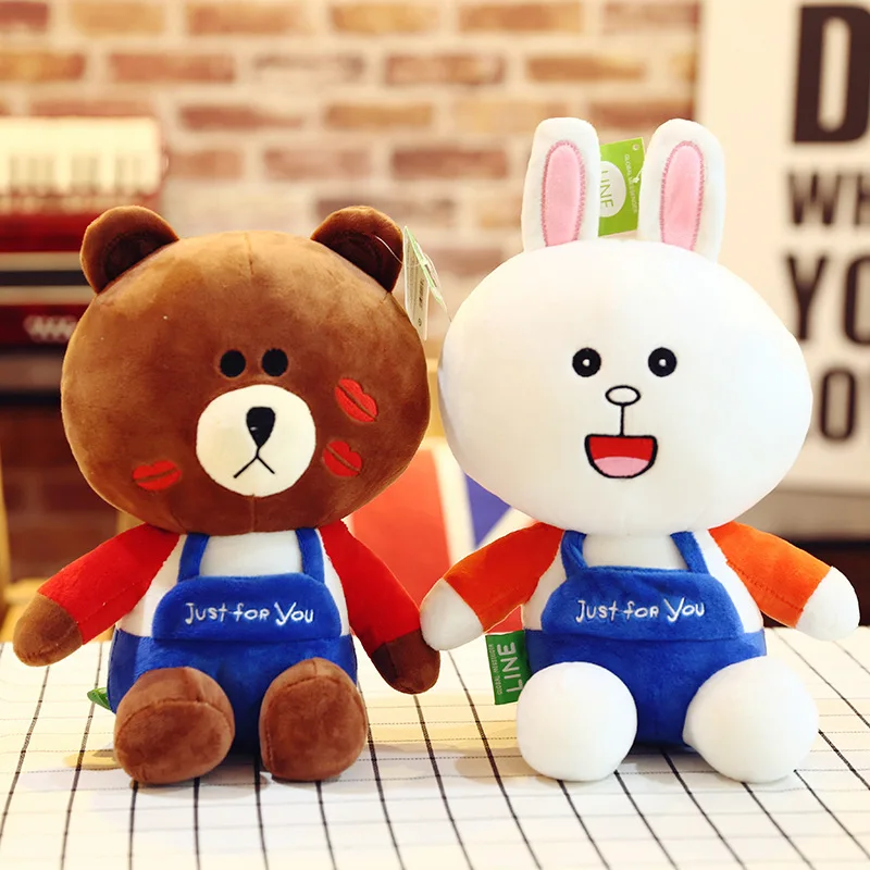 Милые детские игрушки с медведем и кроликом мягкие для Сна Детские куклы подарок